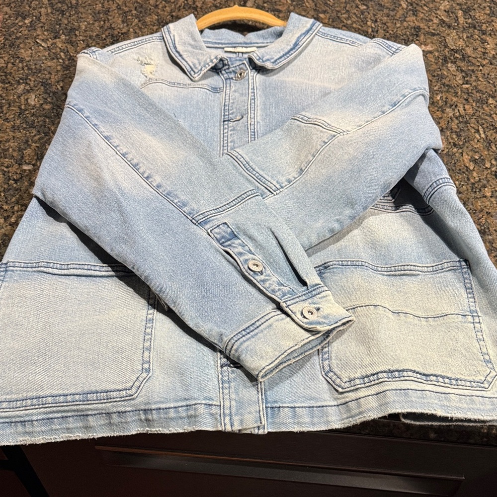 Style & Co. Sky Blue Denim Jacket - Picture 3 of 7